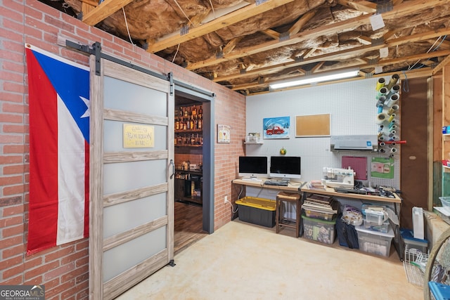 2245 Long Bow Chase, Kennesaw, GA 30144 - office with concrete flooring