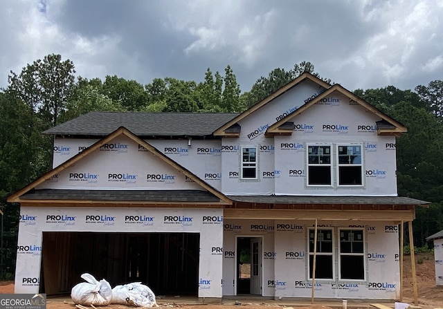 247 Annie Ln, Statham, GA 30666 - unfinished property featuring a shingled roof