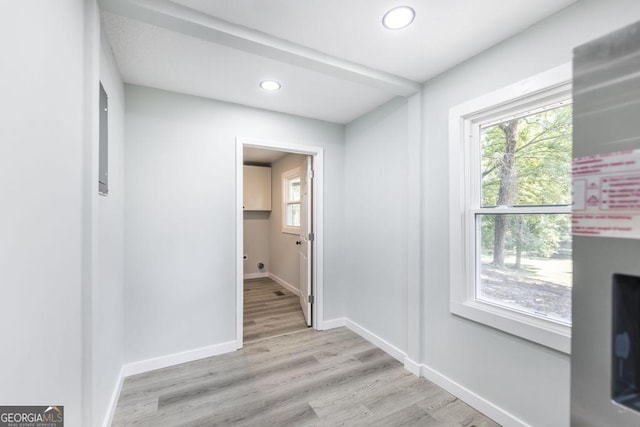 1017 Oak Ridge Dr, Byron, GA 31008 - unfurnished room featuring recessed lighting, baseboards, and light wood-style floors