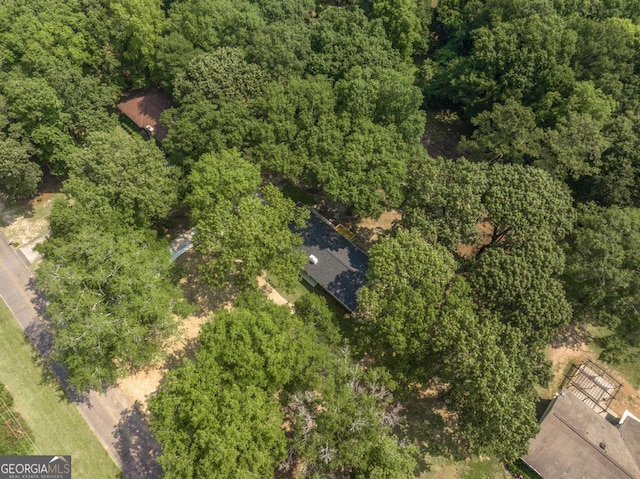 1017 Oak Ridge Dr, Byron, GA 31008 - aerial view of a heavily wooded area