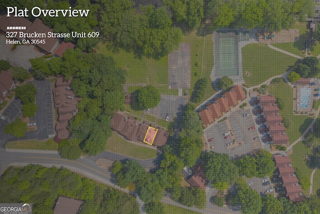 327 Brucken Strasse Unit 609, Helen, GA 30545 - aerial view of property and surrounding area