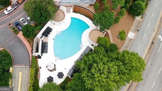 750 Park Ave NE Unit 6E, Atlanta, GA 30326 - bird's eye view of a pool area