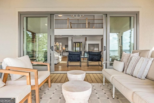 117 W View Way, Eatonton, GA 31024 - wooden deck featuring outdoor lounge area