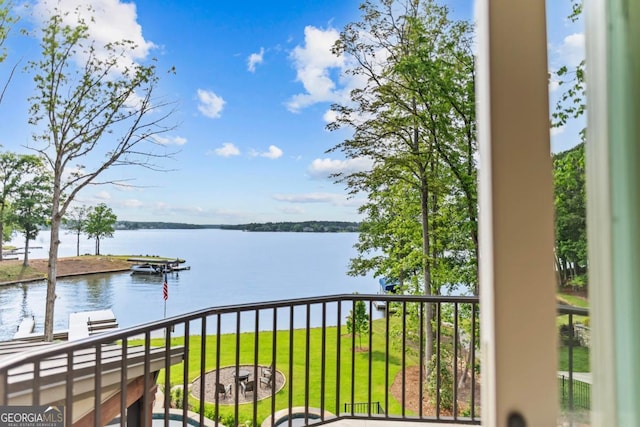 117 W View Way, Eatonton, GA 31024 - balcony featuring a water view