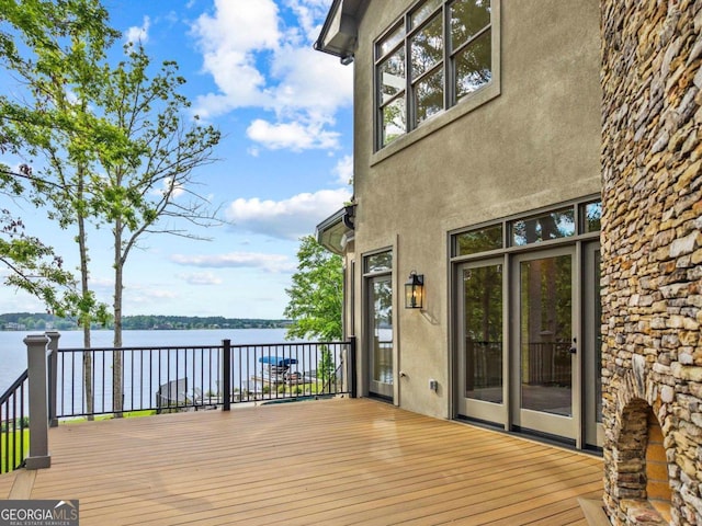 117 W View Way, Eatonton, GA 31024 - deck with a water view