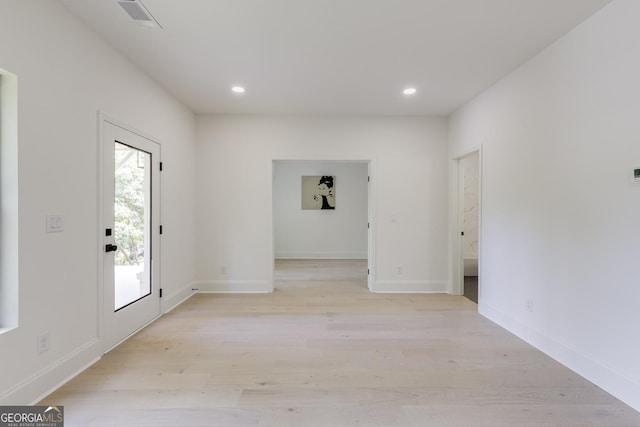 2745 S Bamby Ln NE, Brookhaven, GA 30319 - foyer entrance featuring recessed lighting, light wood-style flooring, and baseboards