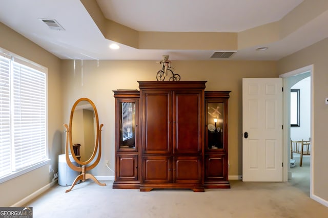8035 Magnolia Way, Roswell, GA 30075 - bedroom with light colored carpet, baseboards, recessed lighting, and multiple windows