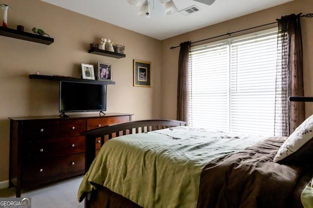 8035 Magnolia Way, Roswell, GA 30075 - carpeted bedroom with ceiling fan