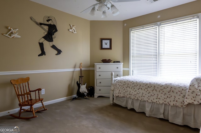 8035 Magnolia Way, Roswell, GA 30075 - carpeted bedroom featuring baseboards and ceiling fan