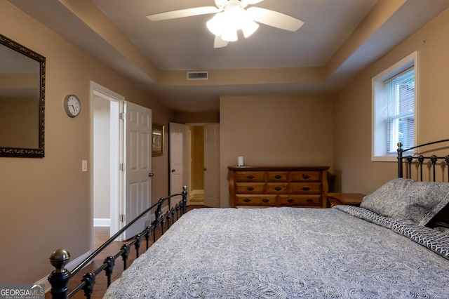 8035 Magnolia Way, Roswell, GA 30075 - bedroom with ceiling fan