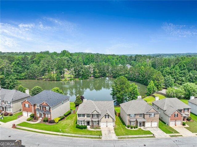 766 Chapman St, Jonesboro, GA 30238 - aerial perspective of suburban area with a nearby body of water