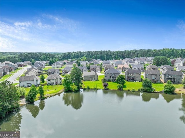 766 Chapman St, Jonesboro, GA 30238 - aerial perspective of suburban area with a large body of water
