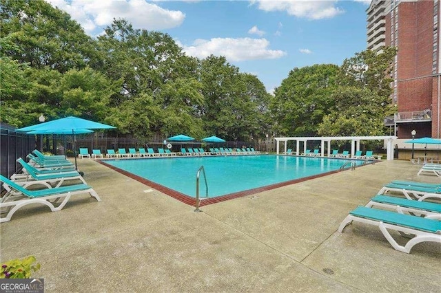 377 Ralph Mcgill Blvd NE Unit C, Atlanta, GA 30312 - community pool featuring a patio area