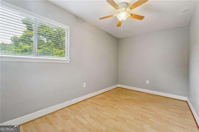 377 Ralph Mcgill Blvd NE Unit C, Atlanta, GA 30312 - unfurnished room featuring light wood finished floors and a ceiling fan