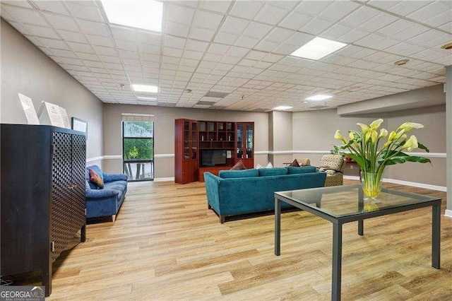 377 Ralph Mcgill Blvd NE Unit C, Atlanta, GA 30312 - living room with wood finished floors and baseboards