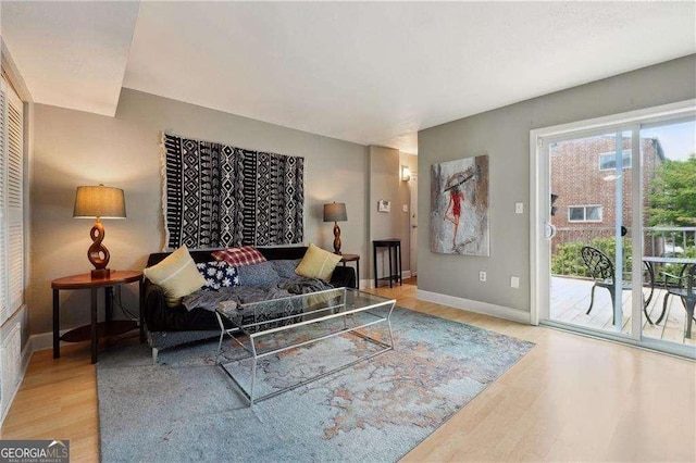 377 Ralph Mcgill Blvd NE Unit C, Atlanta, GA 30312 - living area with wood finished floors and baseboards