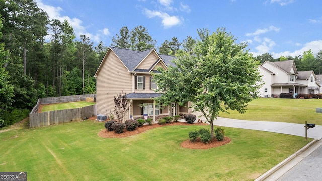 572 Boulder View Pkwy, Dallas, GA 30157 - view of front of house featuring driveway and central AC