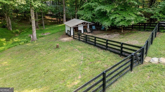 14905 Thompson Rd, Milton, GA 30004 - view of yard with an outbuilding