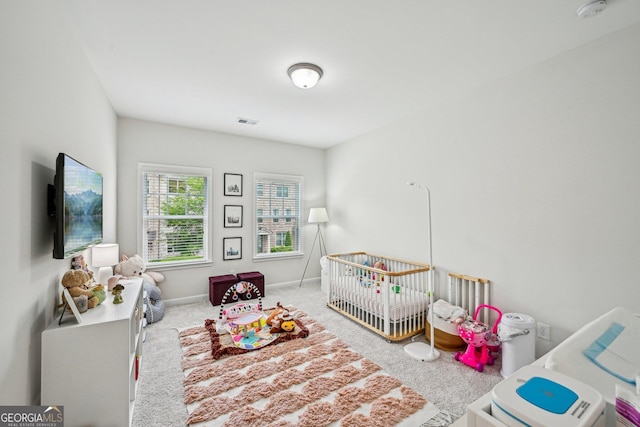 20056 Windalier Way, Roswell, GA 30076 - bedroom with carpet floors, baseboards, and a crib