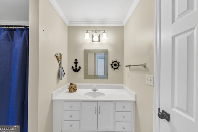 3535 Fairgreen Ct, Douglasville, GA 30135 - full bathroom with vanity and ornamental molding