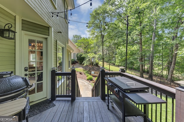 3535 Fairgreen Ct, Douglasville, GA 30135 - deck with a grill