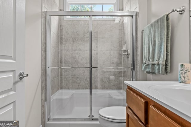1000 Deep Water Way, Greensboro, GA 30642 - full bath featuring toilet, tiled shower, and vanity