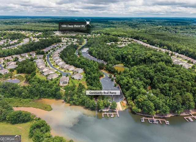 1000 Deep Water Way, Greensboro, GA 30642 - aerial view of a heavily wooded area and a nearby body of water