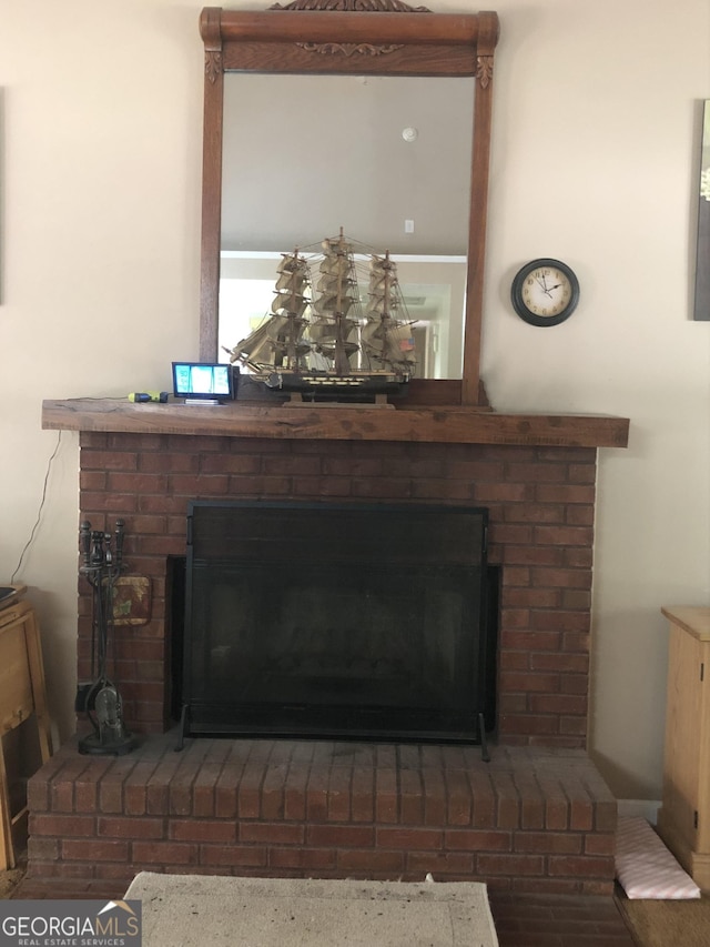 1744 Campbell Rd, Covington, GA 30014 - detailed view of a fireplace
