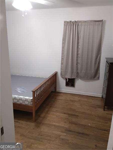 4076 Fairmont St, Gainesville, GA 30506 - bedroom with wood finished floors and ceiling fan