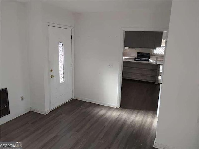 4076 Fairmont St, Gainesville, GA 30506 - foyer entrance with dark wood finished floors