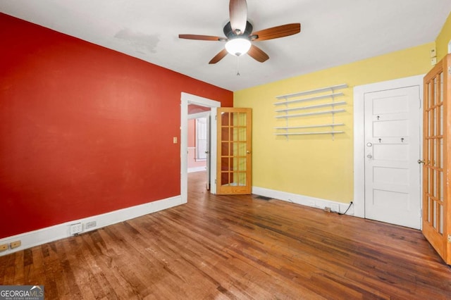 3956 Tell Rd SW, Atlanta, GA 30331 - spare room featuring ceiling fan and wood finished floors