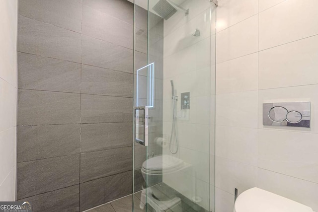 85 Lila Way, Dahlonega, GA 30533 - bathroom with toilet and a stall shower