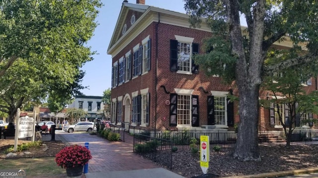 85 Lila Way, Dahlonega, GA 30533 - view of side of property featuring brick siding and a chimney