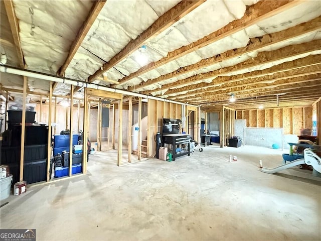 5996 Screech Owl Dr, Flowery Branch, GA 30542 - view of unfinished basement