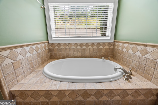 894 Oak Pointe Dr, Cleveland, GA 30528 - full bathroom with a garden tub