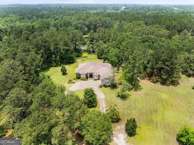 353 Indigo Hills Rd, Pembroke, GA 31321 - view from above of property with a heavily wooded area