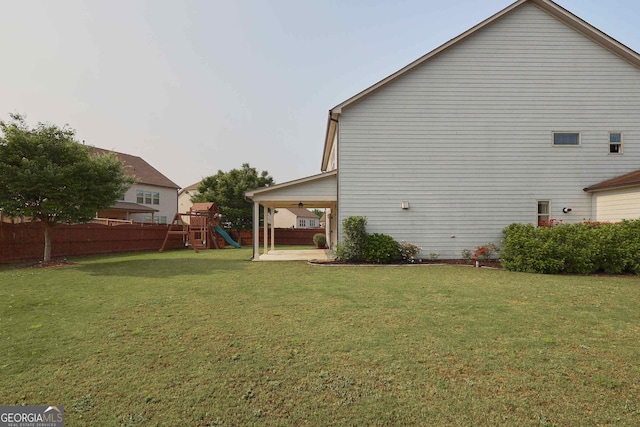 2029 Havenhurst Way, Auburn, GA 30011 - back of property featuring a playground and a patio