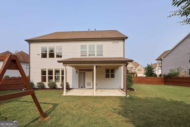 2029 Havenhurst Way, Auburn, GA 30011 - back of house with a patio area and a ceiling fan