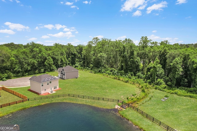 229 Wellspring Ter, Allenhurst, GA 31301 - aerial view of property and surrounding area featuring a large body of water and a forest