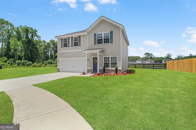 229 Wellspring Ter, Allenhurst, GA 31301 - view of front of home with concrete driveway and an attached garage