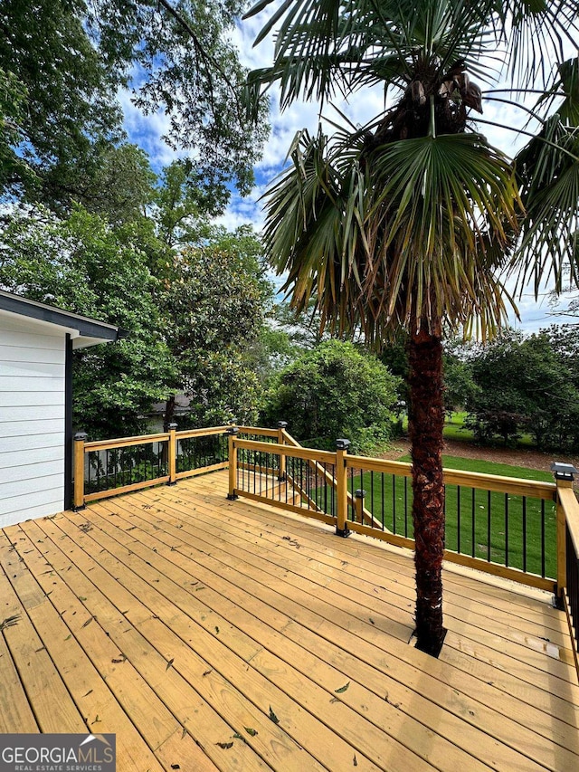 1766 W Lyle Ave, College Park, GA 30337 - view of wooden terrace