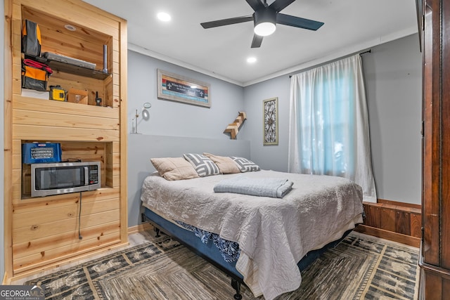 392 Pine Trl, Dahlonega, GA 30533 - bedroom featuring recessed lighting and ceiling fan