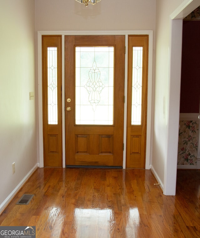 44 Big Sky Dr, Hamilton, GA 31811 - entryway featuring baseboards and wood finished floors