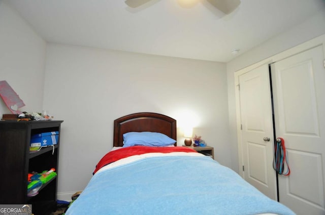 1040 Matthew Ln, Madison, GA 30650 - bedroom with a ceiling fan and baseboards