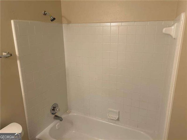 3674 Riverchase Ter, Decatur, GA 30034 - bathroom with shower / washtub combination and toilet