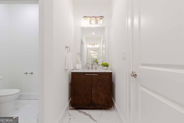 937 Rosedale Rd NE, Atlanta, GA 30306 - bathroom with marble finish floors and vanity