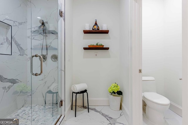 937 Rosedale Rd NE, Atlanta, GA 30306 - full bathroom featuring marble finish flooring and a marble finish shower