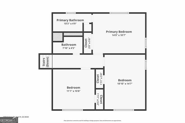 2358 Dabney Ter, East Point, GA 30344 - property floor plan