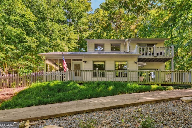 223 Mango Cir, Ellijay, GA 30540 - view of front of home with a balcony
