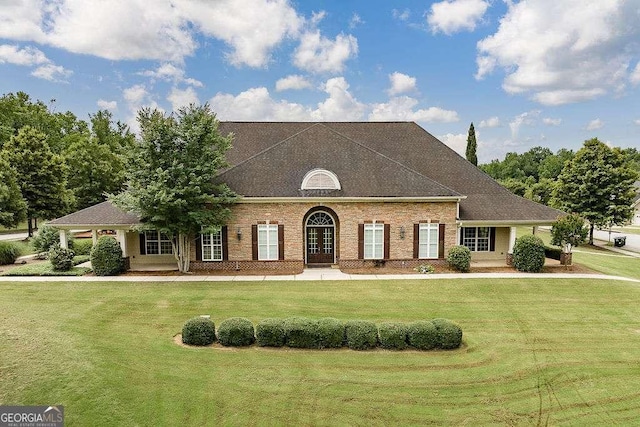 1901 Franklin Grove Pkwy, Bogart, GA 30622 - view of front of home with a front yard, brick siding, and roof with shingles